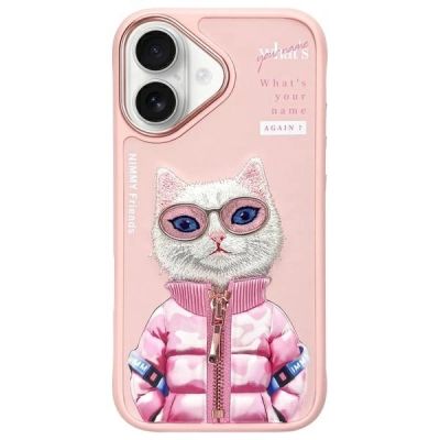 Nimmy Cool&Cute 2.0 Cat Case for iPhone 16 - Pink