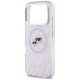 6. Karl Lagerfeld IML Glitter Karl & Choupette Heads Logo MagSafe Case for iPhone 17 Pro - Purple