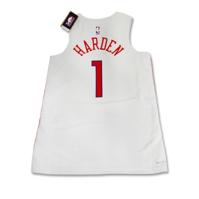 2. Nike Philadelphia 76ers Swingman Jersey City Edition 22 James Harden T-shirt - DO9606-107