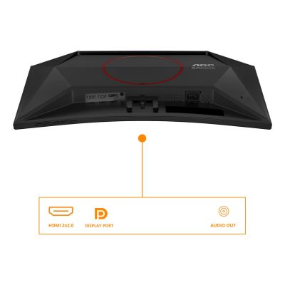 3. AOC G4 C24G42E Computer Monitor 59.9 cm (23.6") 1920 x 1080 px Full HD LED Black, Red