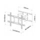 4. ART AR-87 TV wall mount (wall-mounted; 40" - 80"; max. 60kg)
