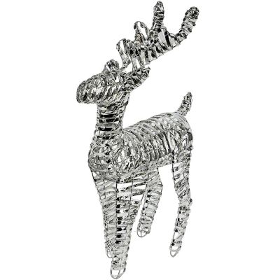 7. REINDEER DECORATION 60 CM 60 LED SILVER