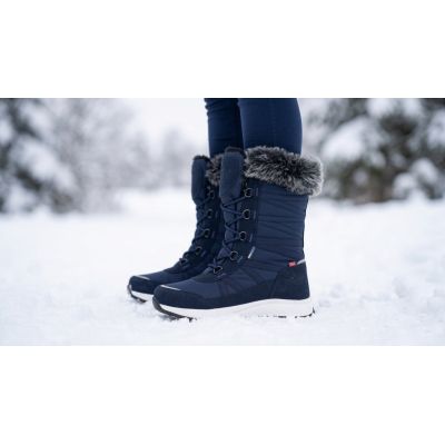 6. Trollkids Girls Hemsedal Winter Boots XT Waterproof Navy Blue (576-100)