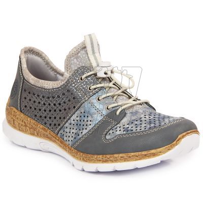 4. Rieker W N4255-12 openwork sports shoes blue