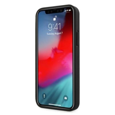 5. BMW Leather Deboss Case for iPhone 12 Pro Max - Black