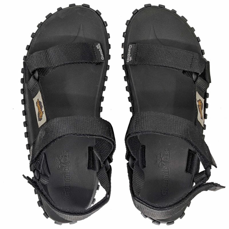 5. Gumbies Scrambler Sandal G-SC-UNI-BLACK
