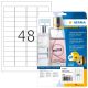 2. HERMA 8016 Printable Labels Transparent Self-adhesive Printable Labels