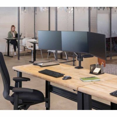 5. Fellowes Ergonomics 3-Monitor Arm - Platinum Series
