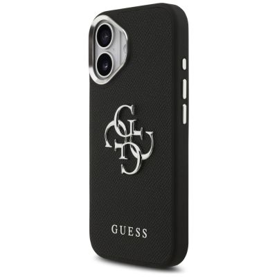 2. Guess Grained Big 4G Classic Logo case for iPhone 17 - black