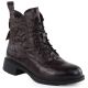 8. Women's leather work boots insulated brown Vinceza 86412