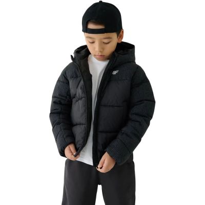 Boy's down jacket 4F M621 deep black 4FJWAW25TDJAM621 20S