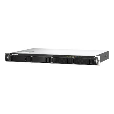 5. Qnap TS-435XeU-4G, 1U, 4 x 2.5"/3.5" SATA, Marvell Octeon TX2 CN9130 / CN9131 quad-core, 4GB DDR4 SODIMM (Max. 32GB), 2 x 10GbE SFP+, 2 x 2.5GbE, Single PSU