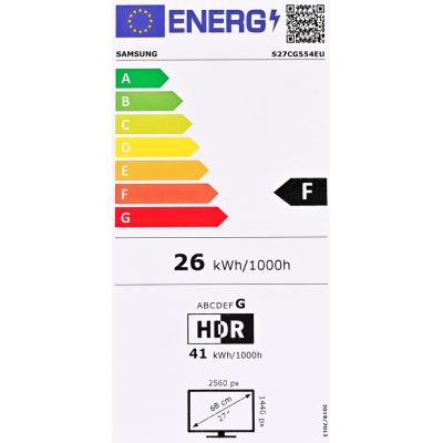 25. MONITOR SAMSUNG LED G5 27" LS27CG554EUXEN 165 Hz