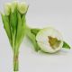 10. BOUQUET OF 7 WHITE TULIPS 31 CM LIFE-LIKE SPRING DECORATION