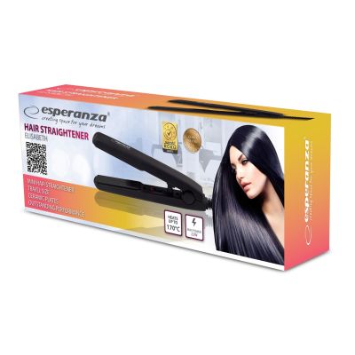 4. Esperanza ELISABETH EBP008 hair straightener (22W; black)