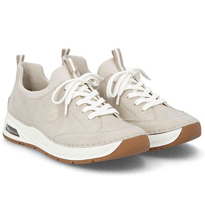 2. Rieker 44562-62 comfortable beige women's shoes