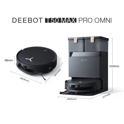 3. Ecovacs Deebot T50 Max Pro 0.3 l Black