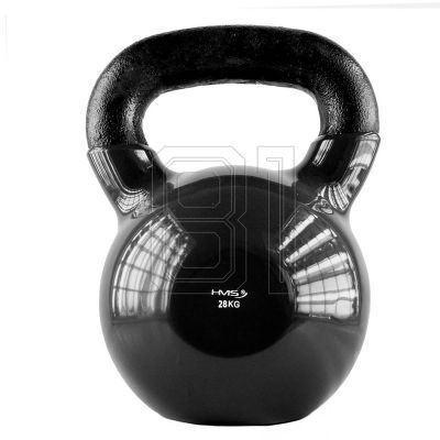 24. Kettlebell iron covered with vinyl HMS black KNV28