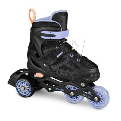 11. Spokey Quattro 4IN1 inline skates SPK-943431 size 38-41 BK/VT