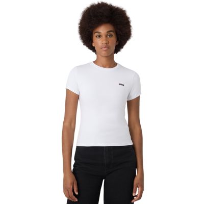 10. Fila Trivero Women's T-Shirt White FAW1205 10001