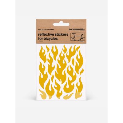 BOOKMAN Reflective Stickers Flames sticker