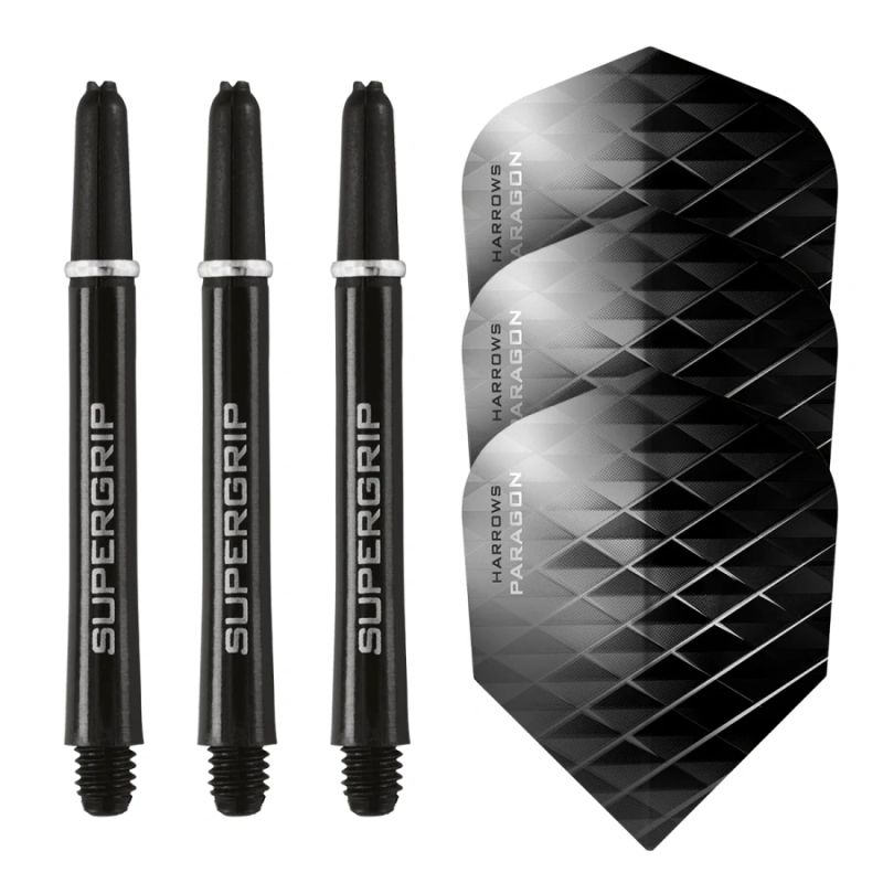 2. Harrows Twin Pack Supergrip shafts + Atomic flights HS-TNK-000013681