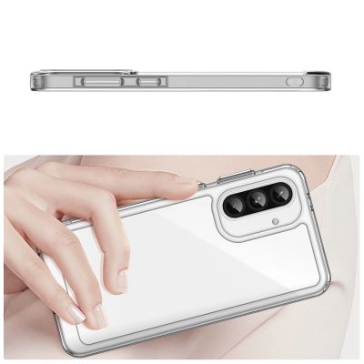 4. Outer Space Case for Samsung Galaxy A26 Cover with Flexible Frame - Transparent