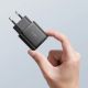 6. Tech-Protect C20W Charger USB-C PD 20W / USB-A QC 3.0 - Black