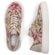 3. Women's openwork shoes with flowers, beige, Rieker N9919-91