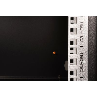 13. Digitus Unique 19" 7U wall-mounted network cabinet, 600x450, glass door, black, undivided, assembled, 100kg
