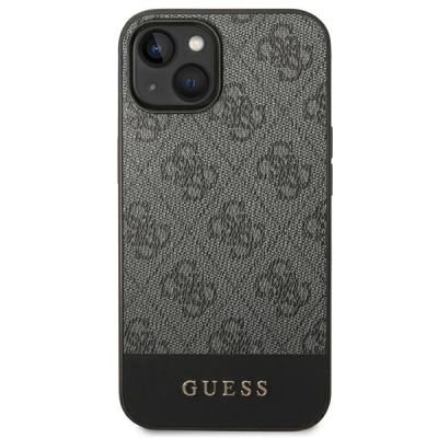 3. Guess 4G Stripe Collection Case for iPhone 14 / 15 Plus - Gray