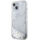 2. Guess Liquid Glitter Marble case for iPhone 14 - white