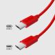 10. SBS TECABLETISSUETCCR USB-C - USB-C 1.5m 60W Braided Cable - Red