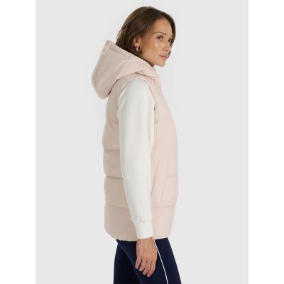 4. Women's down vest with synthetic filling 4F 4FRAW25TVJAF327-83S