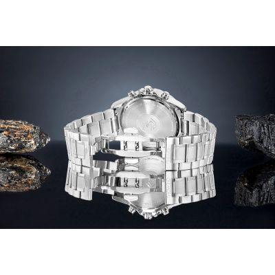 6. Men's Watch Giewont Chronograph Sapphire Silver Blue GW9460-B3