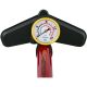 16. DUNLOP WORKSHOP BICYCLE PUMP 230 PSI (16 Bar) WITH MANOMETER RED