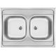 Steel sink, 2-bowl - overlay ZM6_020N 5907650846543
