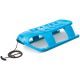 3. PLASTIC SLED WITH BACKREST 88x45x42CM BLUE