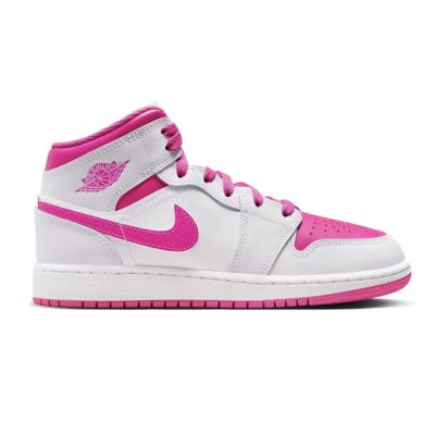 Women's Air Jordan 1 Mid GS Pink Sneakers - FD8780-500