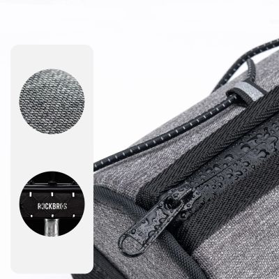 9. Rockbros TL002 ROAD TO SKY 1.5L Handlebar Bag Waterproof – Gray