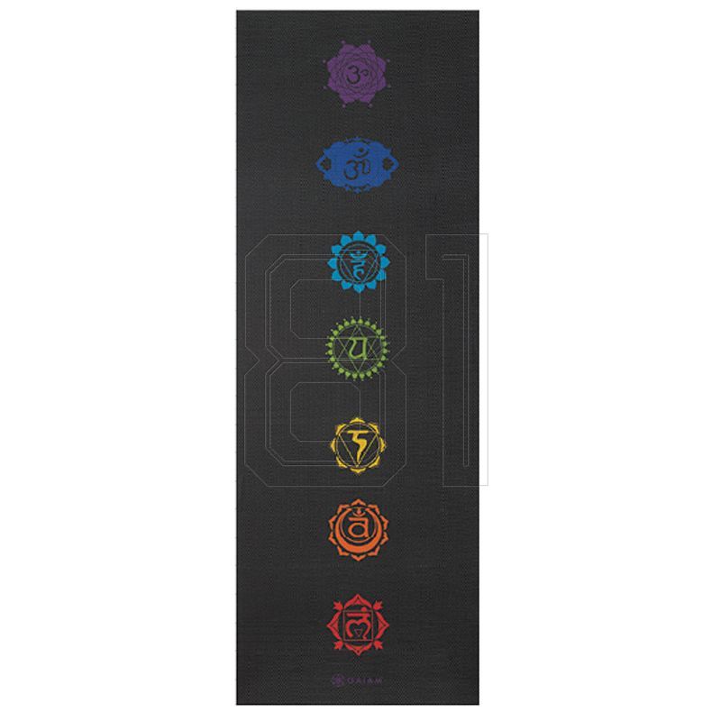 5. Gaiam Premium Chakra 62610 Yoga Mat