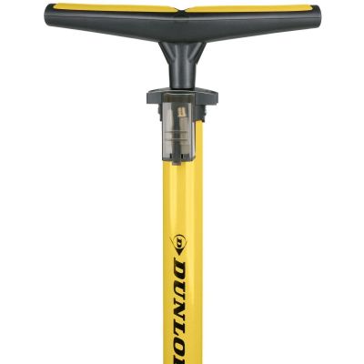 10. DUNLOP WORKSHOP BICYCLE PUMP 230PSI (16BAR) WITH MANOMETER YELLOW