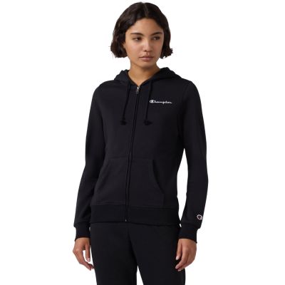 Champion Women's Full Zip Hoodie Sweatshirt Black 118406 KK001