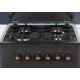 4. Gas-electric cooker MPM-56-KRM-13 50 cm Black Retro, convection