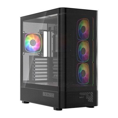 MODECOM VOLCANO AQ 300 ARGB MIDI BLACK CASE