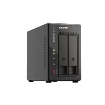 Qnap TS-253E-8G, Tower, 2 x 2.5"/3.5" SATA, Intel Celeron J6412 4C/4T, 8 GB DDR4 onboard not expandable, 2 x 2.5GbE, External adapter (PSU)