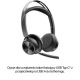 292. POLY Voyager Focus 2 Microsoft Teams Certified USB-CC Headset + USB-C/A Adapter + Charging Cradle