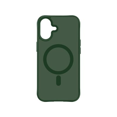 4. 3mk Smoke MagCase for iPhone 17 - Green-Translucent