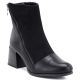 6. Women's insulated ankle boots with a block heel, black M.Daszyński SA269-5