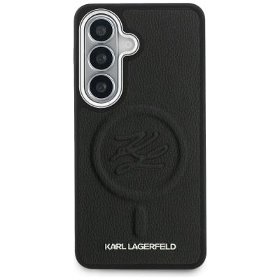 3. Karl Lagerfeld Embossed Ring Initials MagSafe Case for Samsung Galaxy S26+ - Black